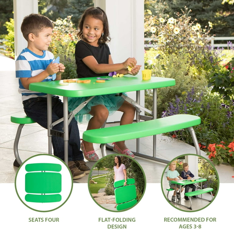 Lifetime Children's Polyethylene Picnic Table , Spring Green