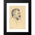 thumbnail image 2 of Emil Orlik 14x18 Black Modern Framed Museum Art Print Titled - Max Slevogt (1917), 2 of 5