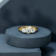 thumbnail image 6 of Rosec Jewels Lab Created Diamond 3 Stone Anniversary Ring (EF-VS Quality) - Ready to Gift, 14K Yellow Gold, US 7.00, 6 of 9
