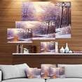 thumbnail image 2 of Designart - Paysage d'Hiver avec Rivière - Impression de Peinture de Paysages sur Toile Enveloppée, 2 of 2