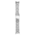 thumbnail image 1 of SHISUYAN Bracelet Montre en Acier Inoxydable Solide à Extrémité Courbée 22mm (Argent), 1 of 8