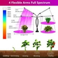 thumbnail image 5 of 4-Head LED Grow Light for Indoor Plants, Full Spectrum Plant Growing Lights (Red/Blue/Mix), 3/9/12H Timer, 10 Brightness & Auto ON/Off, 5 of 11