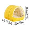 thumbnail image 3 of Cat Cave Bed Yellow Plush Lined Single Unit for Indoor Cats and Small Puppies, 3 of 6