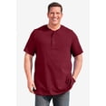 thumbnail image 2 of KingSize Men's Big & Tall Shrink-Less Longer Length Lightweight Henley T-Shirt, 2 of 3