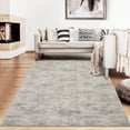 thumbnail image 2 of GlowSol 3'x5' Area Rugs Modern Abstract Solid Area Rug Non-Slip Low Pile Washable Rug Soft Foldable Accent Rug for Entryway, Taupe, 2 of 7