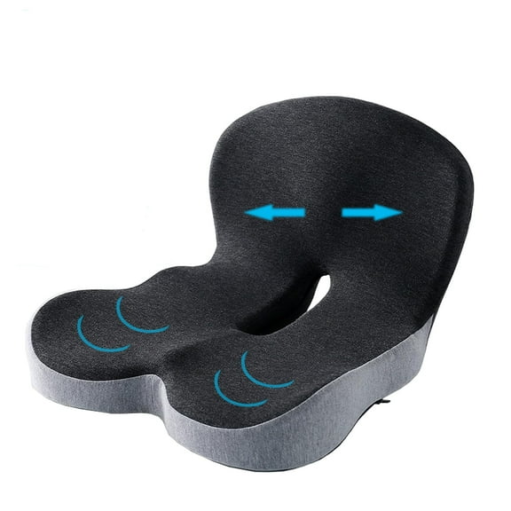 Ngardk Back and Seat Cushion, Ergonomic Car and Office Chair Cushion with Back Support