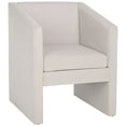 thumbnail image 2 of SAFAVIEH Ylva Modern Style Accent Chair, Light Gray Velvet, 2 of 13