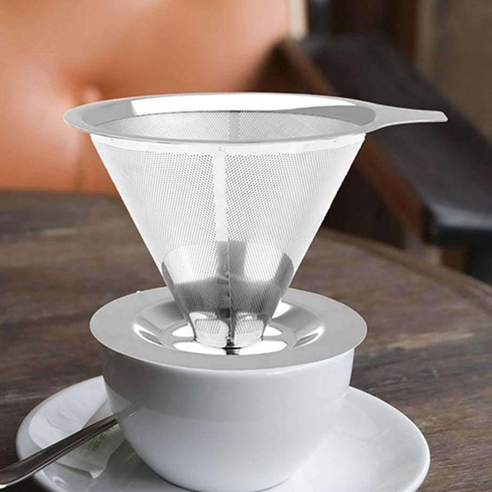 LYUMO Household Stainless Steel Coffee Filter Reusable Funnel Filter Drip Coffee Filter Cup Drip Coffee Filter Cup Coffee Filter Walmart