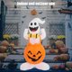 thumbnail image 4 of Decoración De Fantasmas De Calabaza Inflable De Halloween De 4.1 Pies, Decretación Gigante De Patio De Fantasmas De Calabaza De Miedo Gigante Con Luz Led Para Patio Delantero,, 4 of 7