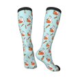 thumbnail image 4 of Daiia Sports Socks Rabbit Is Eating Carrots Printed Novelty Crew Socks for Men Women Knee High Socks Cotton Socks Soft & Breathable Support Unisex Socks, 4 of 9