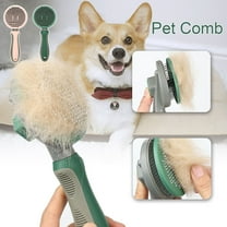 Up to 30% OFF, Self Cleaning Slicker Pet Brush Dog Grooming Comb For Shedding Long Short Hair Soft Bristle Comfortable Grip Massage Tool For Cats Dogs Daily Hair Removal, Washable Easy Clean