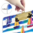 thumbnail image 6 of FORMRS Acrylic Clipboard with Low Profile Clip Standard A4 Letter Size, 12.5" x 9", Blue Hand Drawn Sailboats, 6 of 8