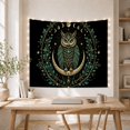 thumbnail image 5 of Moon Stars Highly with Detailed Shades Perches Majestically, Mystical Fantasy for Space Lovers, Galaxy Room Decor, Mother'S Day Gift, Tapestry Wall Hanging for Bedroom and Dorm, 5 of 7