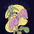 thumbnail image 3 of CafePress - Mardi Gras Flamingo Sweatshirt - Pullover Hoodie, Classic & Comfortable Hooded Sweatshirt, 3 of 4