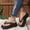Black, variant on Women's Summer Flip Flops Casual Comfortable Thick Sole Sandals Round Open Toe Beach Sandals for Outdoor Beach Walking and Daily Wear