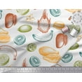 thumbnail image 3 of Soimoi White Cotton Duck Fabric Mix Fruits Print Fabric by the Yard 56 Inch Wide, 3 of 3