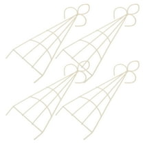 4pcs Mini Trellis for Potted Plants Metal Plant Trellis Indoor Plant Support Stakes Decorative Plant Trellis for Climbing Plants