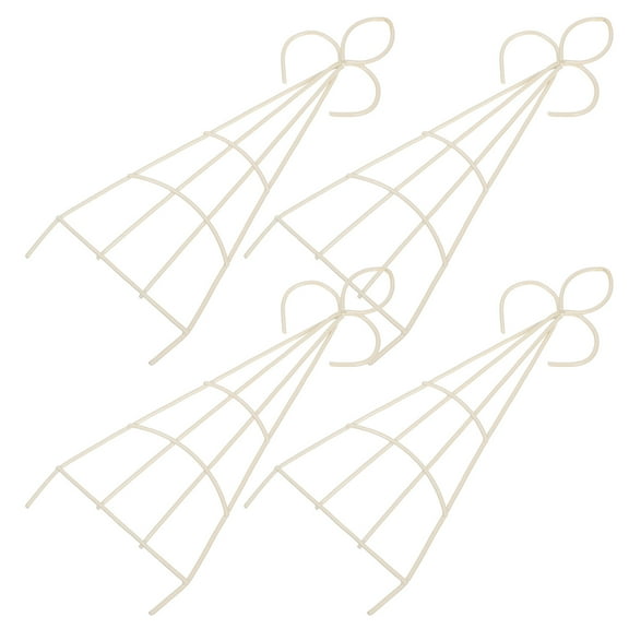 4pcs Mini Trellis for Potted Plants Metal Plant Trellis Indoor Plant Support Stakes Decorative Plant Trellis for Climbing Plants