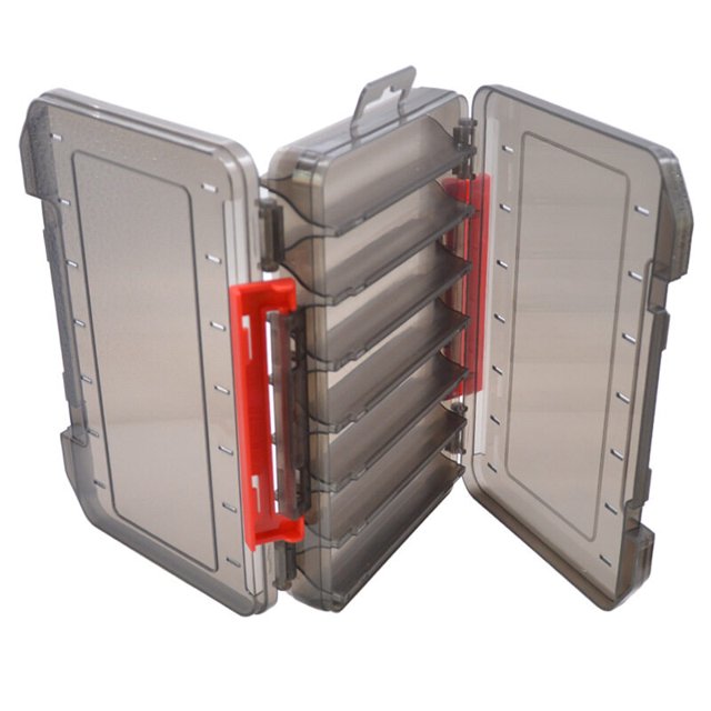 Caja Luya, caja de almacenamiento multifuncional de doble capa, caja de plástico, cebo falso Luya, caja de accesorios para cebo de pescado