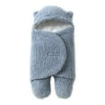 thumbnail image 1 of Cute Baby Swaddle Manta Recién Nacido Swaddle Wrap Suave Felpa Recepción, 1 of 7