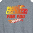 thumbnail image 3 of Hot Wheels - Valentine's Made to Race Art - Women's Racerback Tank Top, 3 of 5