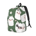 thumbnail image 2 of Daiia Alpaca Faces Vintage Canvas Backpack for Men and Women ,Hiking Backpack,Travel Laptop Bag for School,Large Capacity Backpack, 2 of 8
