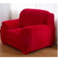 thumbnail image 4 of Dowbom Velvet Sofa Slipcover,Elastic Furniture Protector for 3 Cushion Couch Thicken Universal Non-slip Couch Cover High Stretch Sofa Cover for Living Room-1 Seater-red, 4 of 9