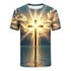 thumbnail image 5 of Tops para hombre, blusas y camisas de manga corta con cuello redondo para hombre, jersey informal con cuello redondo estampado para hombre, pantalones cortos deportivos para fitness, blusa de poliéste, 5 of 5