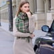 thumbnail image 5 of Bufanda clásica suave y lujosa de cachemira a cuadros para invierno, cálida, para hombres y mujeres, chales largos, bufandas de rejilla, suaves y ligeras, 5 of 5