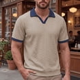 thumbnail image 2 of Timoontee Men's Short Sleeve Basic T Shirt Breathable Fabric Moisture Wicking V V Neck Crew Neck Versatile Style For Yellow M, 2 of 9