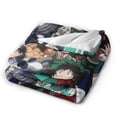 thumbnail image 3 of My Hero Academia Blanket, Anime Throw Blanket For Couch Sofa Bed, Soft Cozy Lightweight Warm Flannel Blanket, Home Decor, Anime Gifts For Boys Girls Kids Teens, 60"X50", 3 of 9