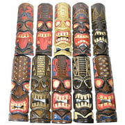 CLEARANCE SURPRISE SET 20" Large Set of 5 Polynesian Hawaiian Tiki Style Wall Masks