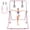 Pink, variant on Adjustable Height Children's Gymnastics Bar with Rings, Foldable Indoor Horizontal Bar for Kids Ages 3-12, Green