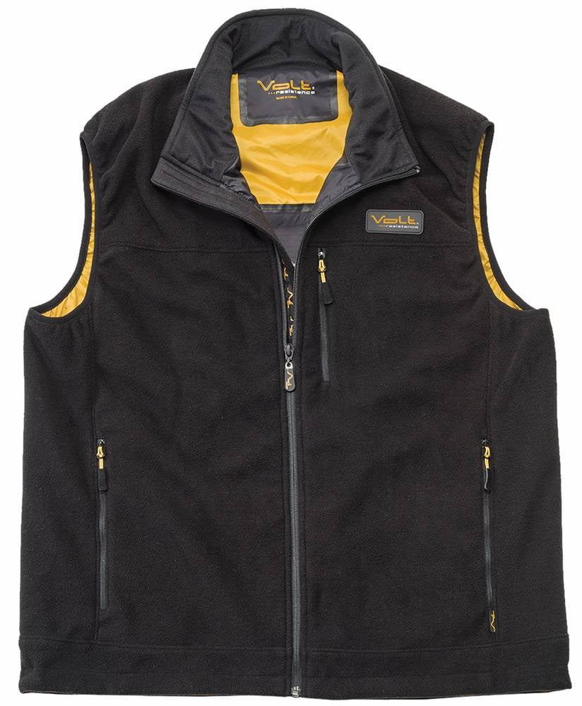 Volt 7V Men's Heated Fleece Vest,Black,Large