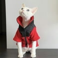 thumbnail image 2 of HQREA Sphynx Cat Winter Coat Clothes, Hairless Cat Jacket with Zipper for Cold Weather, 2 of 6