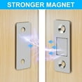 thumbnail image 4 of 4 Pack Magnetic Door Catch, Ultra Thin Cabinet Magnets Stainless Steel Cabinet Door Magnetic Catch, Adhesive Cabinet Door Magnets for Kitchen Closet Drawer Magnetic Cabinet Latch, 4 of 5