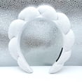 thumbnail image 5 of Diadema de esponja en forma de nube para la parte superior del cráneo, cueva para el cabello, toalla para lavarse la cara, diadema de tela para mujer, 5 of 5