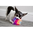 thumbnail image 3 of goDog Just For Me Furballz with Chew Guard Technology Plush Dog Toy, Cool Rainbow, Mini, 3 of 8