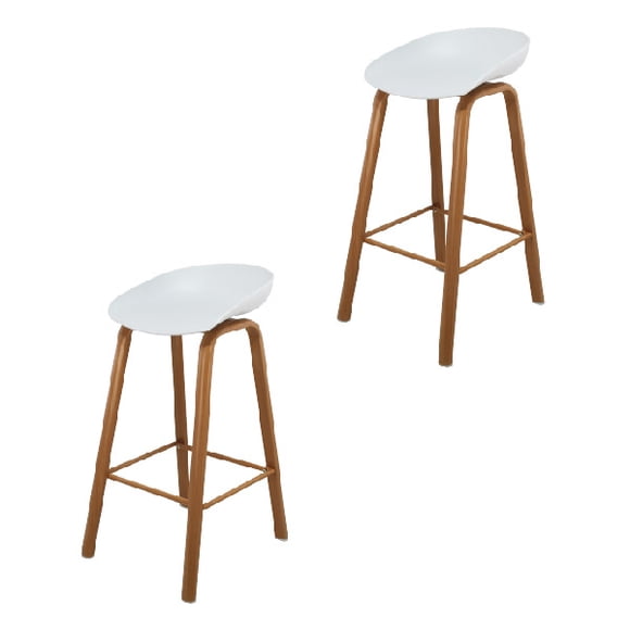 Set de 2 Bancos para Barra Mundo In Arezzo Blanco