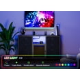 thumbnail image 6 of 8 Drawer Dresser, 52"W TV Dressers for Bedroom, TV Stand for 65" TVs with Power Outlets LED Lights, Fabric Chest of Drawers Storage Organizer - Black, 6 of 8