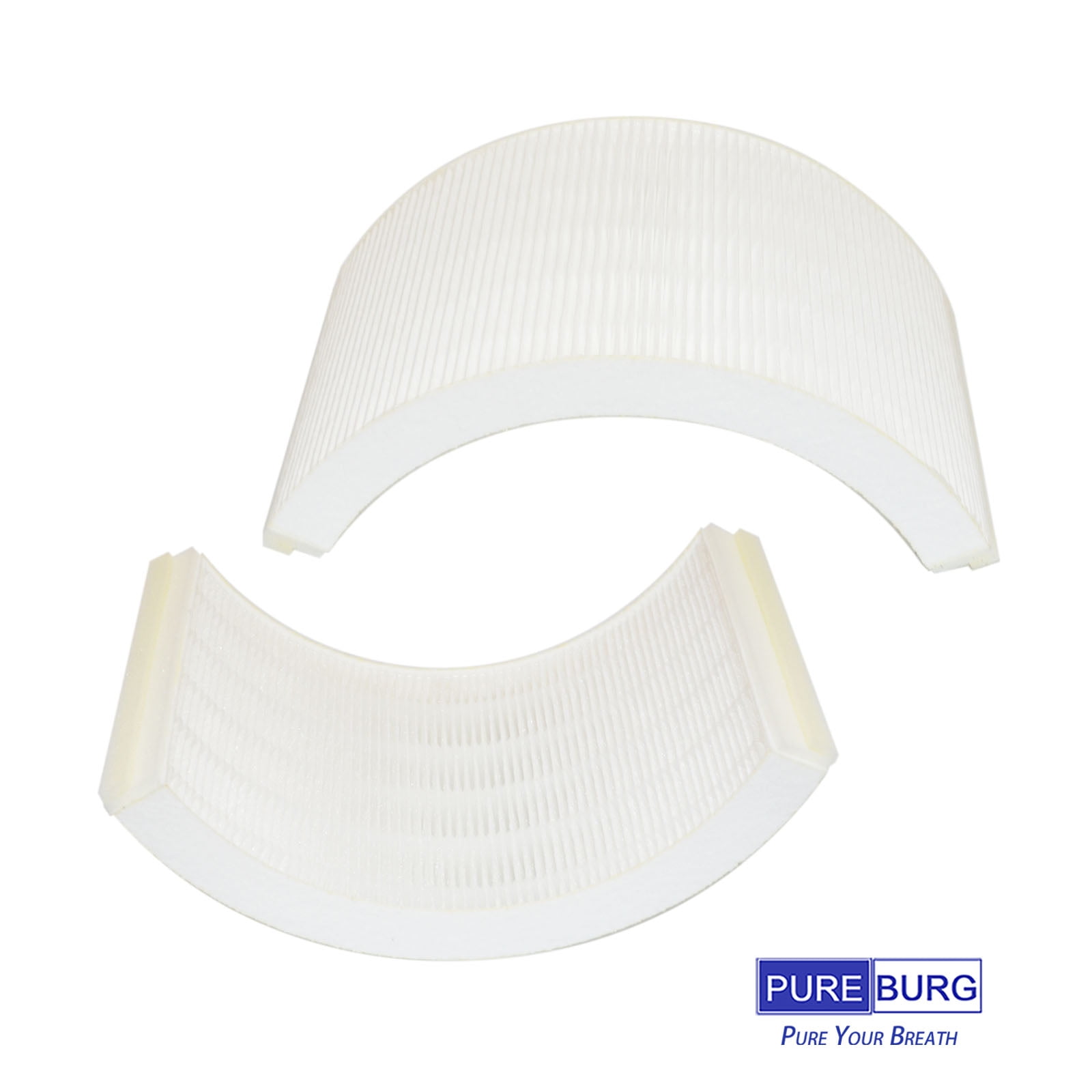 PUREBURG Replacement True HEPA Filter Compatible with Crane EE-7002AIR Air Purfier HS-1941,2-Pack (4 Filters) H13 Air Clean Dust