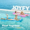 thumbnail image 5 of Joyfy 2 Packs Inflatable Pool Floats Raft, Pool Lounge for Adults, 64x32 inch Swimming Mat Pool Mattress with Headrest, Float Air Mat Pool Raft for Summer Water Beach Fun, 5 of 10