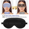 thumbnail image 4 of Sleep Mask, Silk Eye Mask for Sleeping with Adjustable Strap, Blindfold Eyeshade for Men & Women, Comfortable & Soft Eye Cover Eyeshade for Night Sleep (Light Purple), 4 of 7