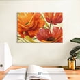 thumbnail image 3 of Elephant Stock Flamboyant Flowers Wall Art - Horizontal Canvas Wall Art - Living Room Wall Decor - Floral And Botanical Canvas - Orange And Brown Decor By Lisa Audit - 12" x 8", 3 of 8