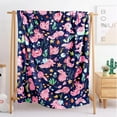 thumbnail image 2 of Blanket for Girls Soft Cozy Lightweight Xmas Gifts Throw Blanket for Couch Sofa Bed Living Room Home Navy Pink Decor for Boys Girls Kids Adults Gift 50x60 inch, 2 of 8