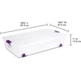 thumbnail image 2 of Miemie 4-Pack 60 Quart Clear View Latch Box, Wheeled Underbed Organizer Bins with Latching Lids - Clear Plastic Organization Containers for Closet, Bedroom, Shelving Units and Everyday Home Storage, 2 of 8