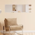 thumbnail image 5 of Fourth Generation LargeRounded Comner Miter Mirror,horizontal Verticalfull Body Mirror with Silver Aluminum Frame, 52 "* 15.5", Dressing Mirror, Decorative Mirror, Suitable for Bedrooms and Living Roo, 5 of 9