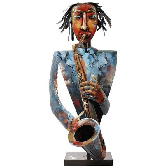 The Saxophonist Primo Mixed Media Sculpture
