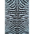 thumbnail image 1 of FT-188 LA Tapis Temps Amusant Peau de Zèbre Tapis - Bleu, 1 of 1