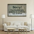 thumbnail image 5 of Banksy Sorry, The Lifestyle Wall Art Poster Scroll Canvas Painting Picture Living Room Decor Home 16x24inch(40x60cm), 5 of 6